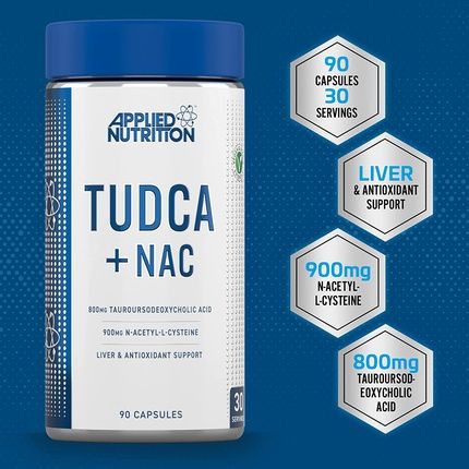 Applied Nutrition Tudca + Nac Liver & Antioxidant Support Supplement 90 Capsules 800Mg - 30 Servings - Image 3