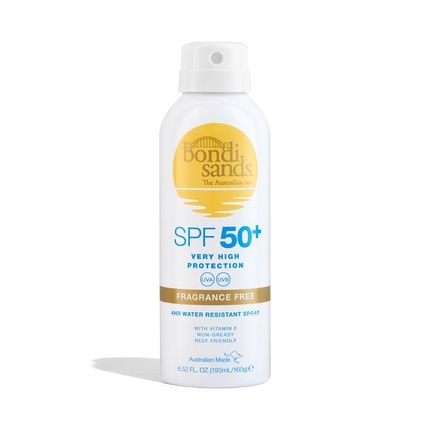 Bondi Sands Spf 50 Fragrance Free Sunscreen Spray 160 G
