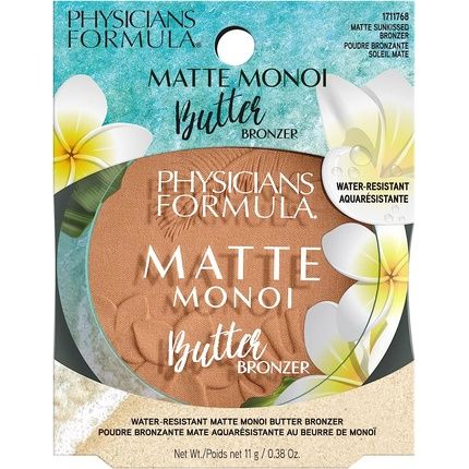 Physicians Formula Matte Monoi Butter Bronzer With Monoi And Murumuru Butter Water-Resistant Vegan Matte Sunkissed