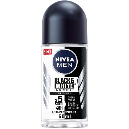 Nivea Invisible For Black & White Men Deo Rollon 50Ml