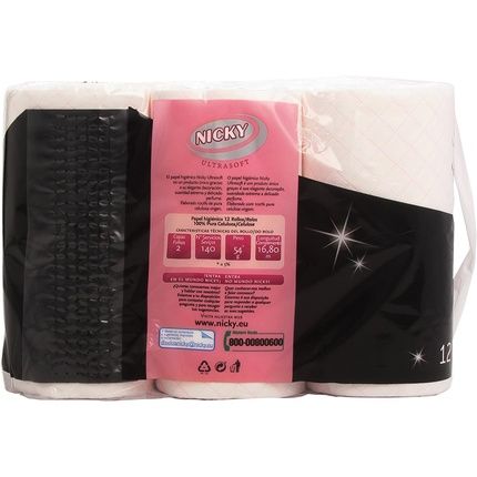 Nicky H. Ultrasoft Toilet Paper Rolls 12 Rolls
