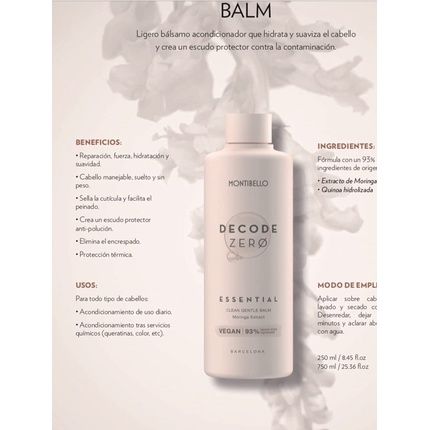 Montibello Decode Zero Balm 250Ml