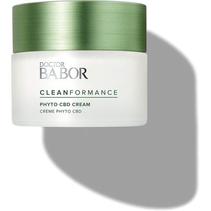 Doctor Babor Cleanformance Cbd Face Cream For Stressed And Damaged Skin With Cannabidiol Vegan Formula Phyto Cbd Cream 50Ml