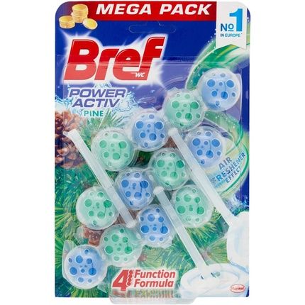 Bref Power Activ Pine Forest Toilet Disinfectant Hanging 3 Units