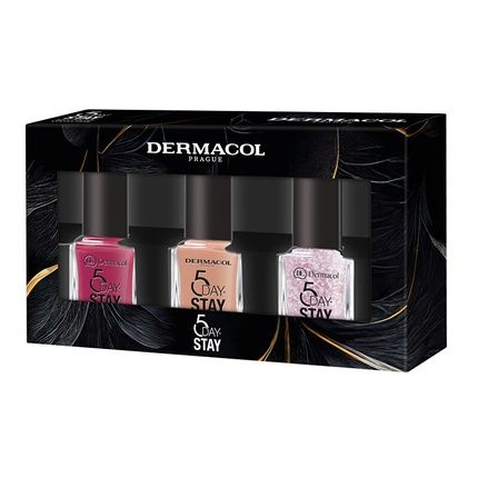 Dermacol 5 Days Stay Nail Polish Set 3 X 11 Ml