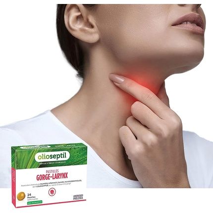 Olioseptil Throat Lozenges Without Added Sugar With Plant Extracts, Vitamin C, Copper, And Essential Oils - Soothes Irritated Throat - Honey Eucalyptus - 24 Lozenges