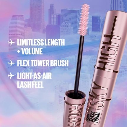 Maybelline New York Pink Mascara For Extremely Long Eyelashes Lash Sensational - Image 3