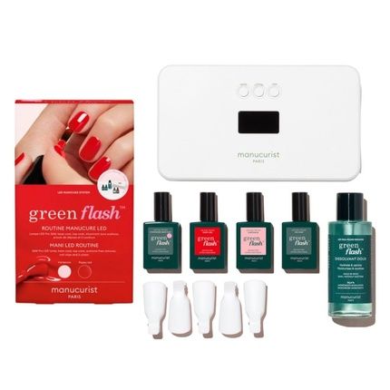 Manucurist New Green Flash Slim Gel Nail Polish Kit With 36W Led Nail Lamp