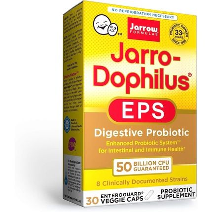 Jarrow Formulas Jarro-Dophilus Eps Clinically Studied Multi-Strain Probiotic 50 Billion Cfu 30 Count