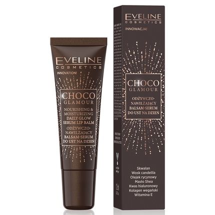 Eveline Choco Glamour Nourishing And Moisturizing Lip Balm-Serum For Day 12Ml