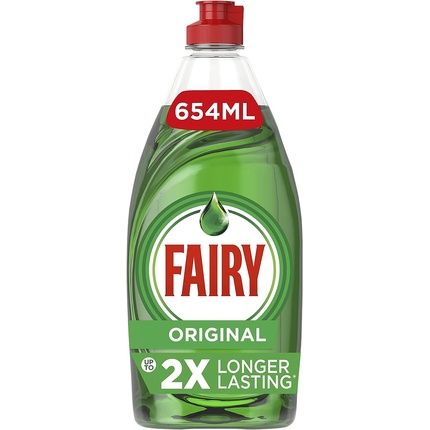 Fairy Original Washing Up Liquid Green With Liftaction 654Ml