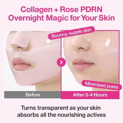Numbuzin No2 Overnight Face Mask Rose Pdrn Collagen Mask - Image 3