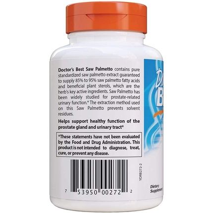 Doctor'S Best Saw Palmetto 320Mg Softgels 180 Count - Image 3