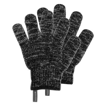Ecotools Charcoal Infused Bath & Shower Gloves Cleansing Exfoliating Detoxifying Purifying Recycled Netting Eco-Friendly Vegan 1 Pair