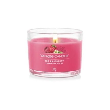 Yankee Candle Red Raspberry Glass Votive 37G - Image 3