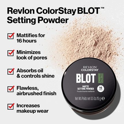 Revlon Colorstay Blot Matte Setting Powder Translucent - Image 3