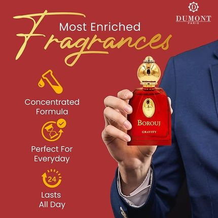 Borouj Gravity Unisex Perfume 85Ml - Agarwood And Vanilla - Image 3