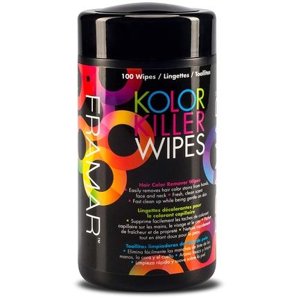 Framar Kolor Killer Wipes Hair Dye And Color Remover 100 Wipes Dispenser