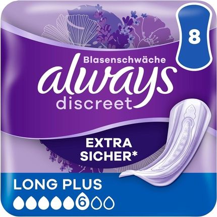 Always Discreet Incontinence Pads For Women Long Plus