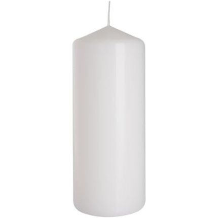 Viscio Trading 178344 Pillar Candle White 6X6X15Cm