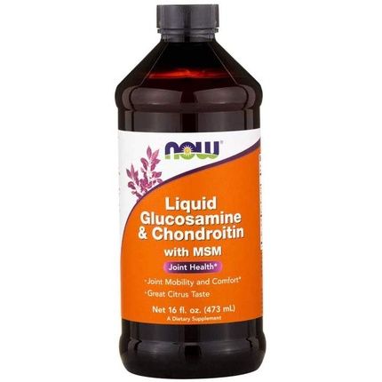 Now Foods Liquid Glucosamine & Chondroitin Msm Nutrient 473Ml