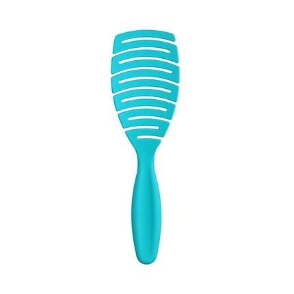 T4B Ilu My Happy Color Ocean Blue Easy Detangling Professional Hairbrush With Soft Hair Bristles - Image 3