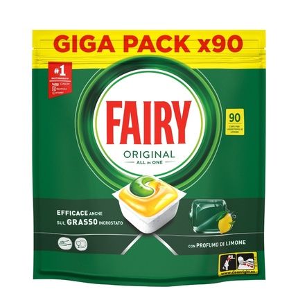 Fairy Caps All 1 X 90 Lemon Effective Dishwashing Capsules