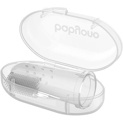 Babyono Baby Finger Toothbrush Silicone Teeth Cleaning Dental Care Set For Kids With Storage Box - Image 3