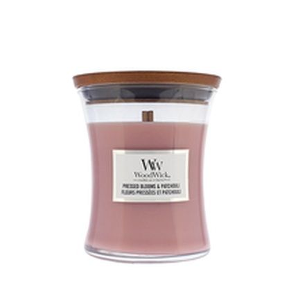 Woodwick Scented Candle Vase Medium Pressed Blooms & Patchouli 275 G