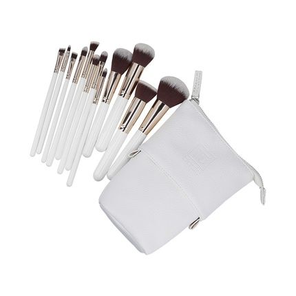 Ilu Basic Set 12 Makeup Brushes With White Bag