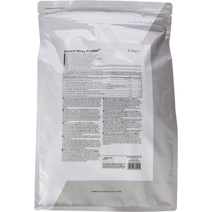 Myprotein Impact Whey Protein Unflavoured 2500G - 2.5Kg Pack