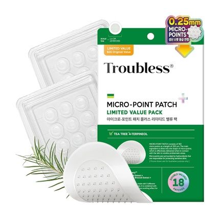 Troubless Micropoint Patch Plus Thin Hydrocolloid
