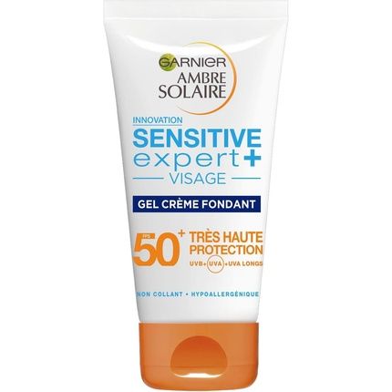 Garnier Ambre Solaire Sensitive Expert Plus Face Gel Cream Spf50+ 50Ml