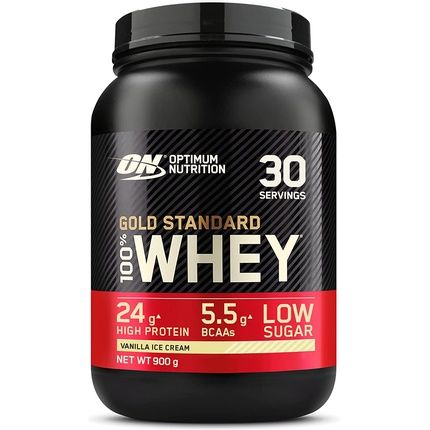 Optimum Nutrition Gold Standard Whey Protein Vanilla Ice Cream 30 Servings 900G