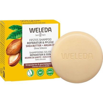 Weleda Organic Solid Shampoo Repair & Care Natural Cosmetics Hair Care Soap