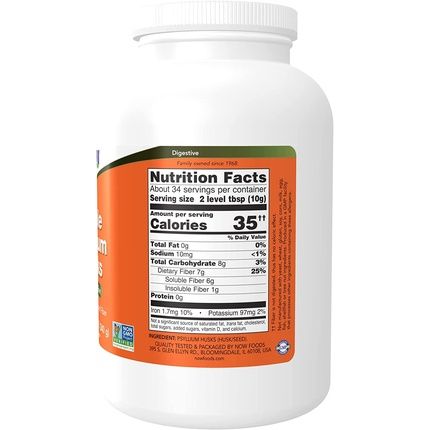 Now Foods Psyllium Husk 340G