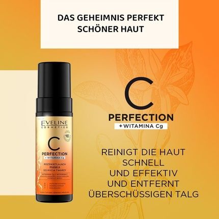 Eveline Cosmetics C-Perfection Vitamin C Brightening Facial Cleansing Foam - Image 3