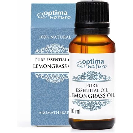 Optima Natura 100% Pure Lemongrass Essential Oil For Aromatherapy And Massage 10Ml