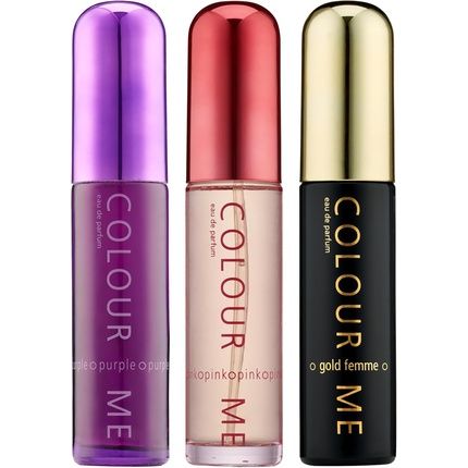Colour Me Pink/Purple/Gold Femme Triple Pack Fragrance For Women 3 X 50Ml - Image 3