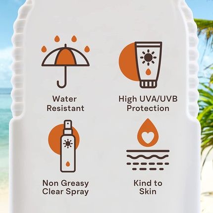 Malibu Sun Spf 50 Clear Spray Sunscreen High Protection Dry Feel Water Resistant 250Ml - Image 3