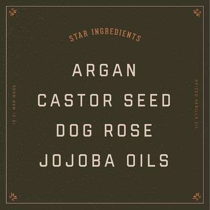 18.21 Man Made Hair Skin And Beard Oil For Men Spiced Vanilla - 50Ml