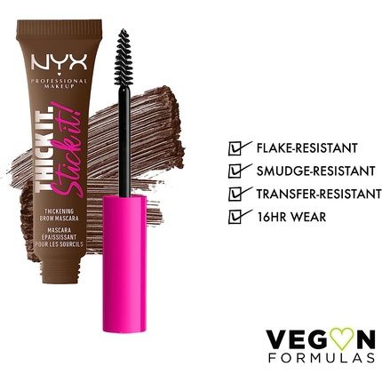 Nyx Professional Make Up Tick It. Stick It! Brow Mascara No.06 Brunette 7Ml