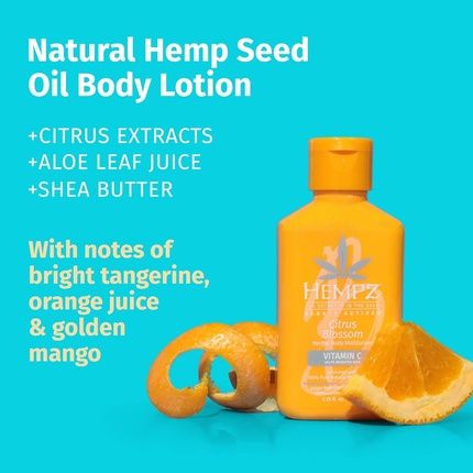 Hempz Citrus Blossom Limited Edition Mini Daily Moisturizing Body Lotion 2.25 Fl Oz - Image 3