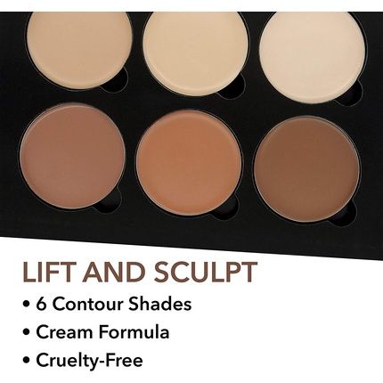 W7 Lift & Sculpt Cream Contour Kit Makeup Palette With Step-By-Step Instructions - Image 3
