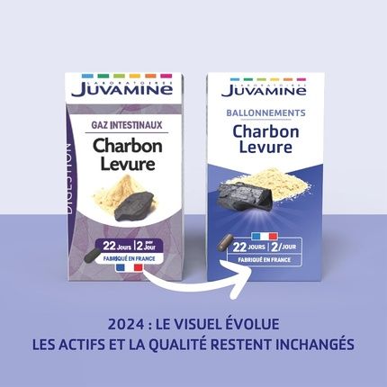 Juvamine Digestion Charcoal Yeast For Intestinal Gas Relief