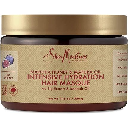 Sheamoisture Manuka Honey & Marfura Oil Hydration Intensive Masque Hair Treatment 12 Fl Oz