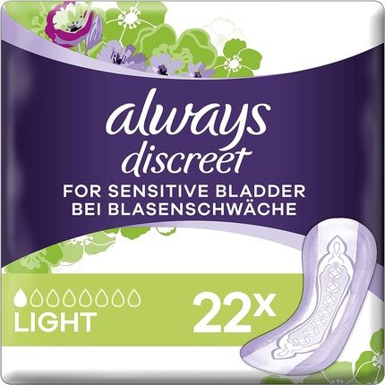 وسادات سلس البول السرية من أولويز، خفيفة لضعف المثانة، 22 قطعة