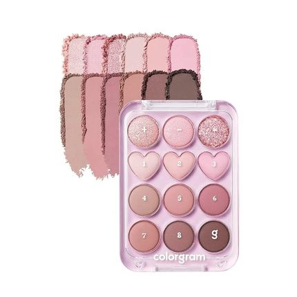 Colorgram Pin Point Eyeshadow Palette 02 Pink And Mauve Ultra-Blendable Matte