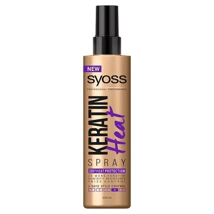 Syoss Keratin Heat Spray Thermal Protection Spray For Hair 200Ml