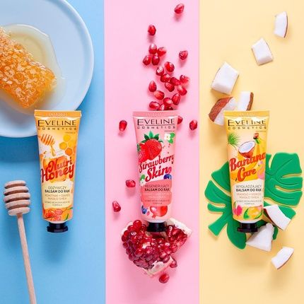 Eveline Cosmetics Strawberry Skin Regenerating Hand Balm - Strawberry Scented